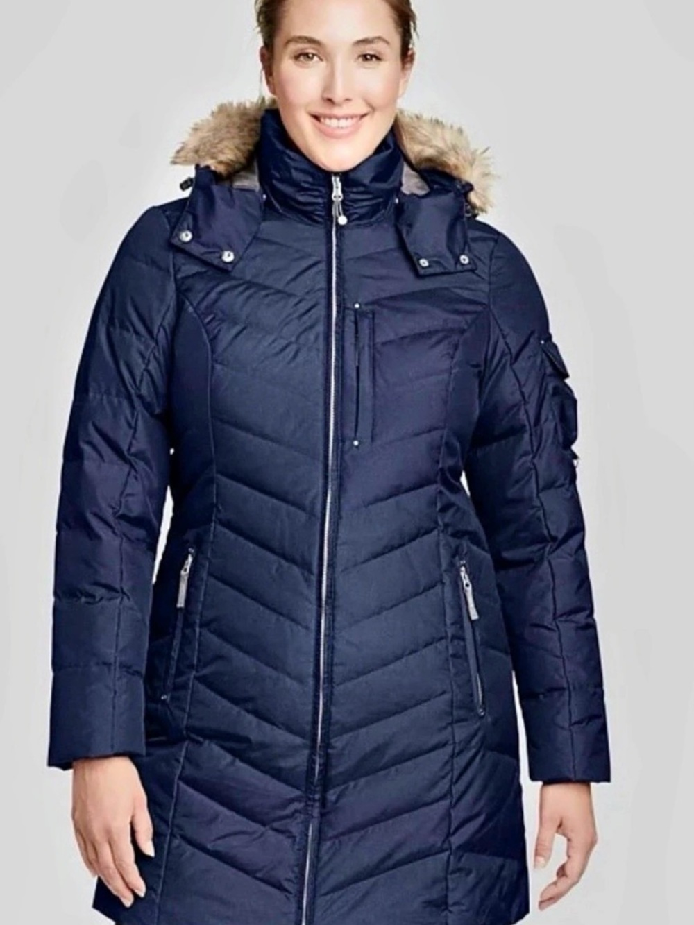 Eddie Bauer Sun Valley Down Parka Women's Blue Down Parka Size small